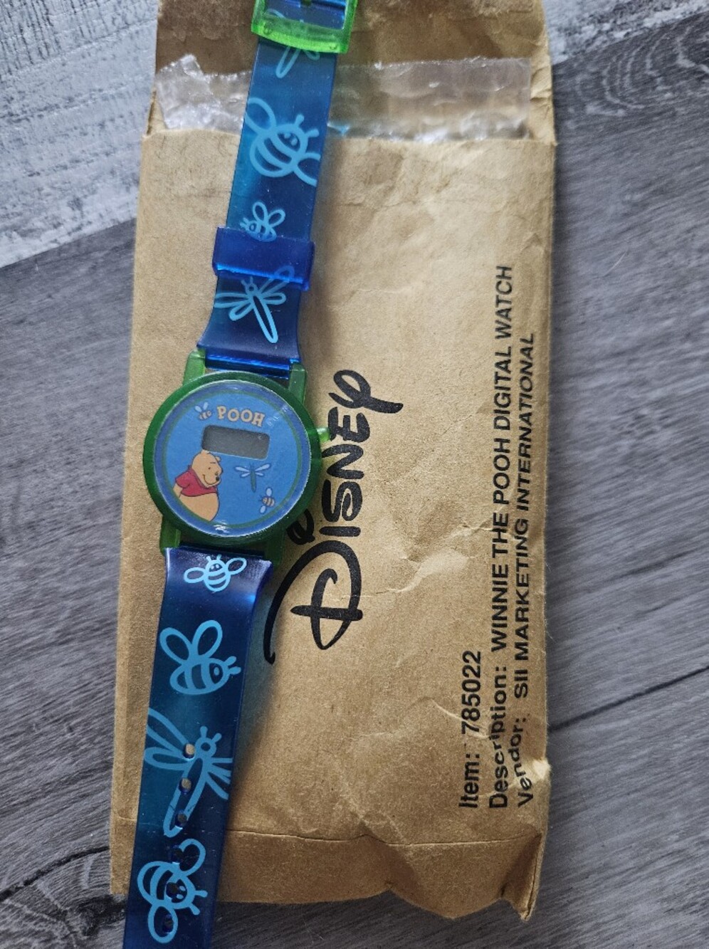Winnie the Pooh Kids Digital Watch - Blue & Green